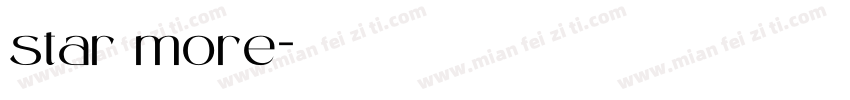 star more字体转换